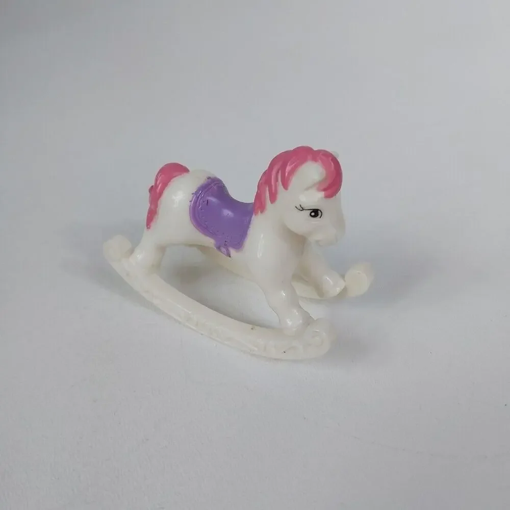 Mattel 2004 Doll House Furniture White Pink Rocking Horse Loving‎ Family